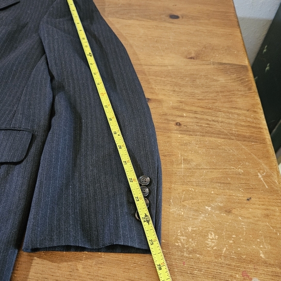 Ralph Lauren Blue Label Men's 100% Wool Blazer Sport Coat Jacket Size 44R  Gray - Picture 5 of 11